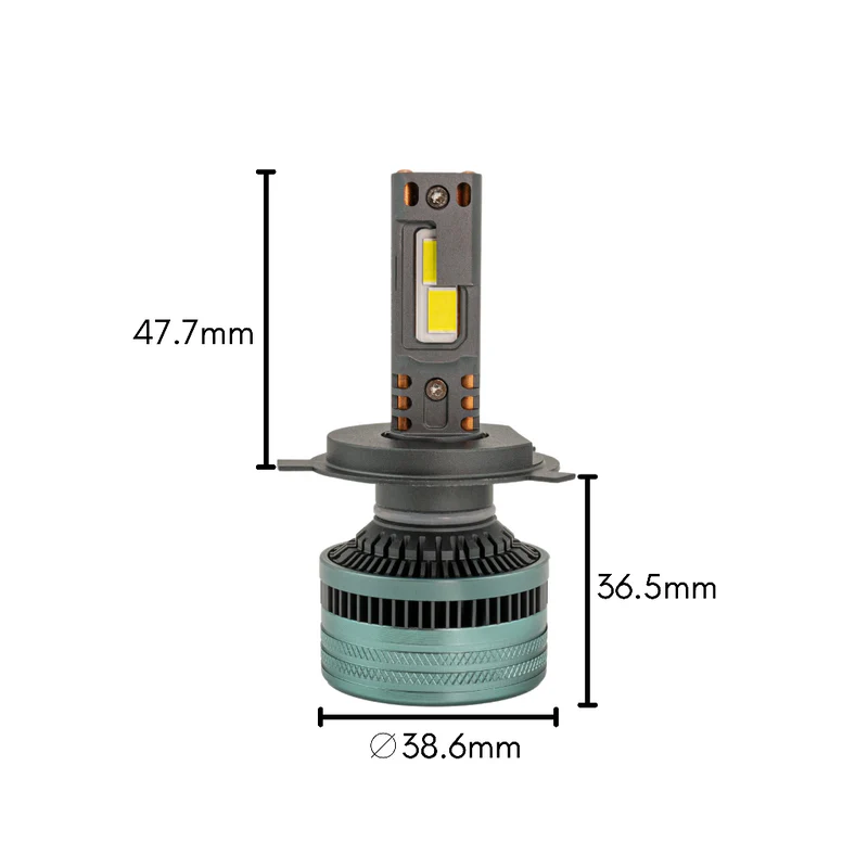 KIT LAMPADE LED H4 12 e 24 VOLT CANBUS - ELEVATA LUMINOSITA' 300 WATT - PLH4F5 - immagine 2