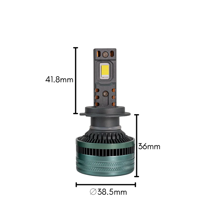 KIT LAMPADE LED H7 12 e 24 VOLT CANBUS - ELEVATA LUMINOSITÀ 300 WATT - PLH7F5 - immagine 2
