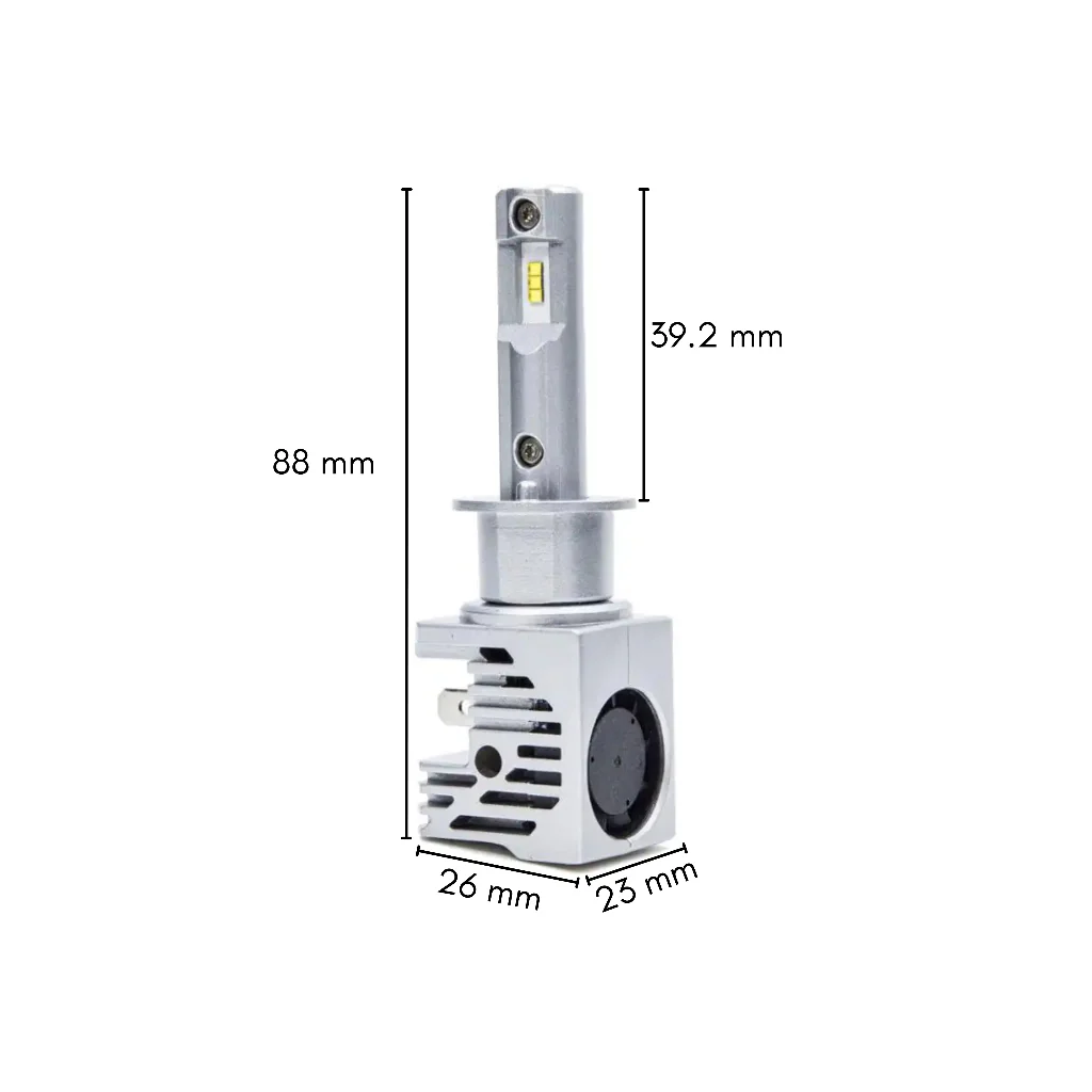 LAMPADE LED H1 12-24V MINIFAN PLUG & PLAY - PLH1M3 - immagine 4
