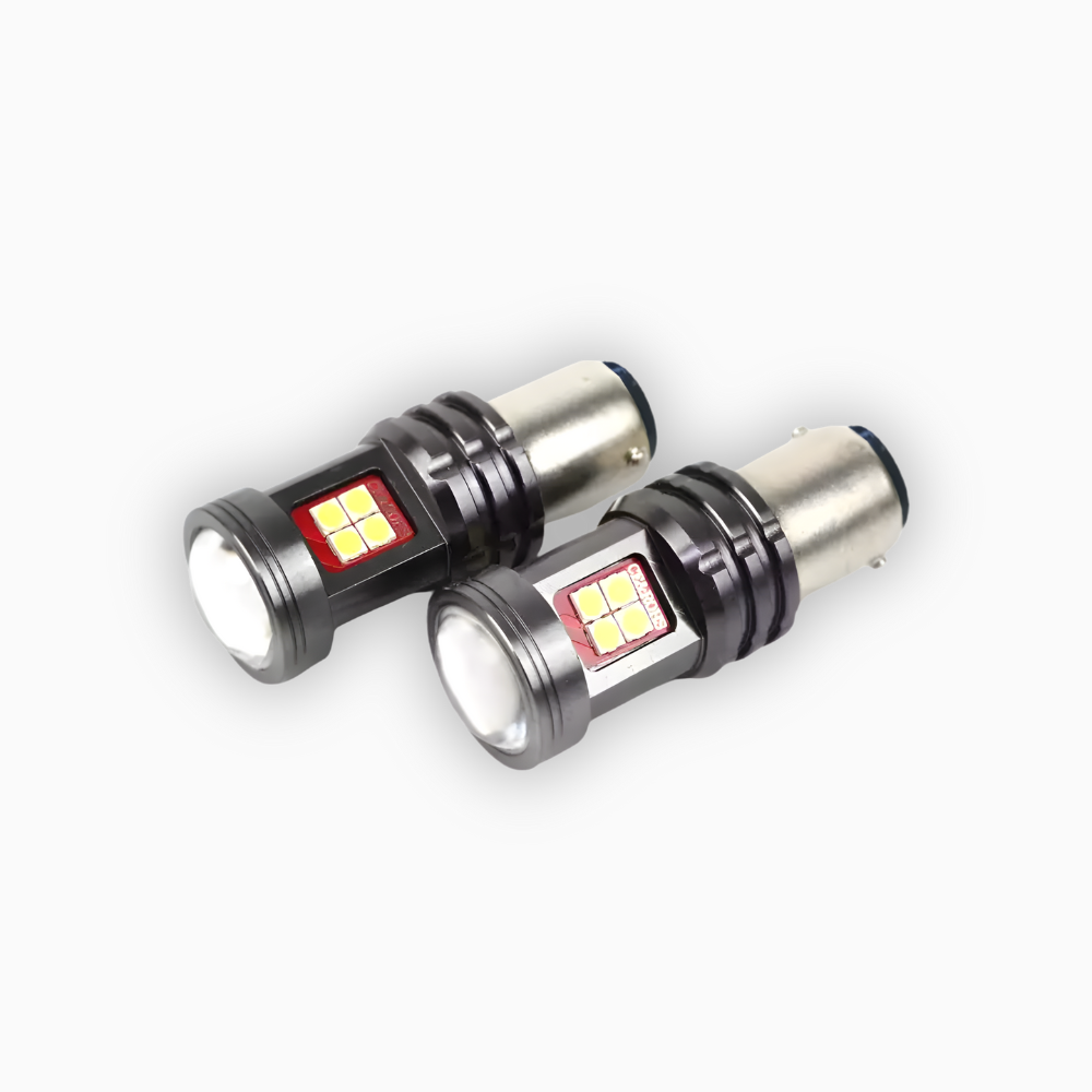 LAMPADE LED 24 VOLT 24VP21/5W DOPPIA LUCE 21 WATT BAY15D 1200 LUMEN 6500K